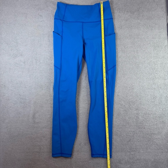 Fabletics Oasis PureLuxe High-Waisted Legging
 Blue, with Side Pockets XS - Picture 2 of 16